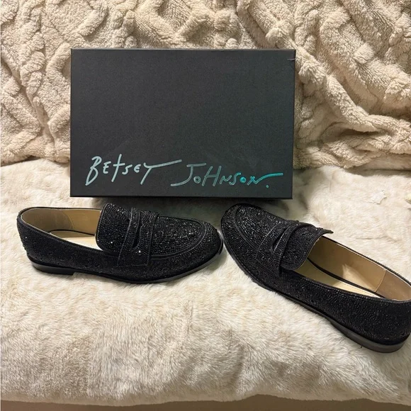 Betsey Johnson Black Loafers - Picture 1 of 10